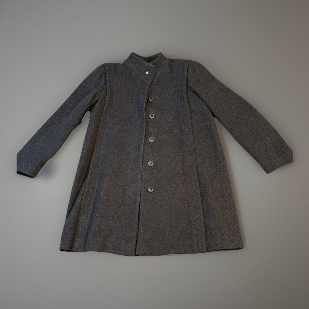 Vtg Central Park International Wool Navy Blue Peacoat Overcoat Womens 10 37162
